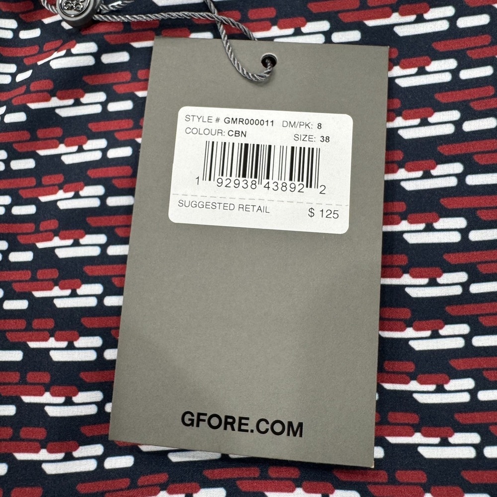 NWT G/FORE Maverick Hybrid Performance Golf Shorts 38 Red GMR000011 Men $125 - Picture 7 of 13